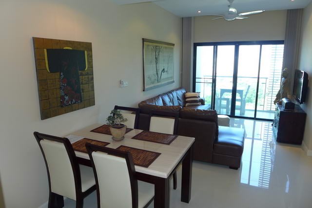 Condominium for rent Pratumnak Pattaya showing the dining and living areas Condominium for rent Pratumnak Pattaya showing the dining and living areas