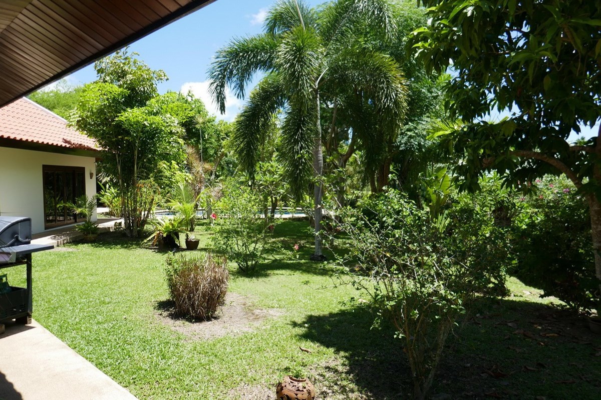 House for rent Pattaya Bangsaray showing the garden House for rent Pattaya Bangsaray showing the garden